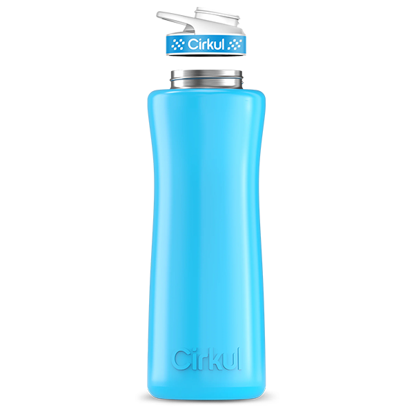 42oz. Blue Stainless Steel Bottle & Comfort Grip Lid